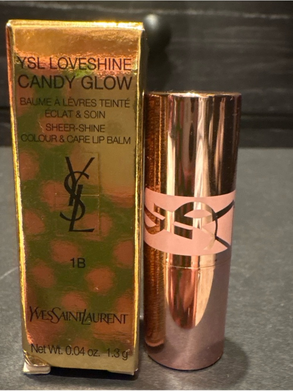 MiniYves Saint Laurent Loveshine Candy Glow Lip Balm - Rose Gold & Pink